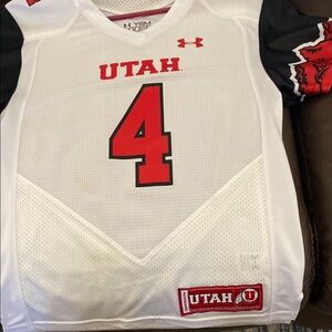 Under Armour White and Black Utah Jersey